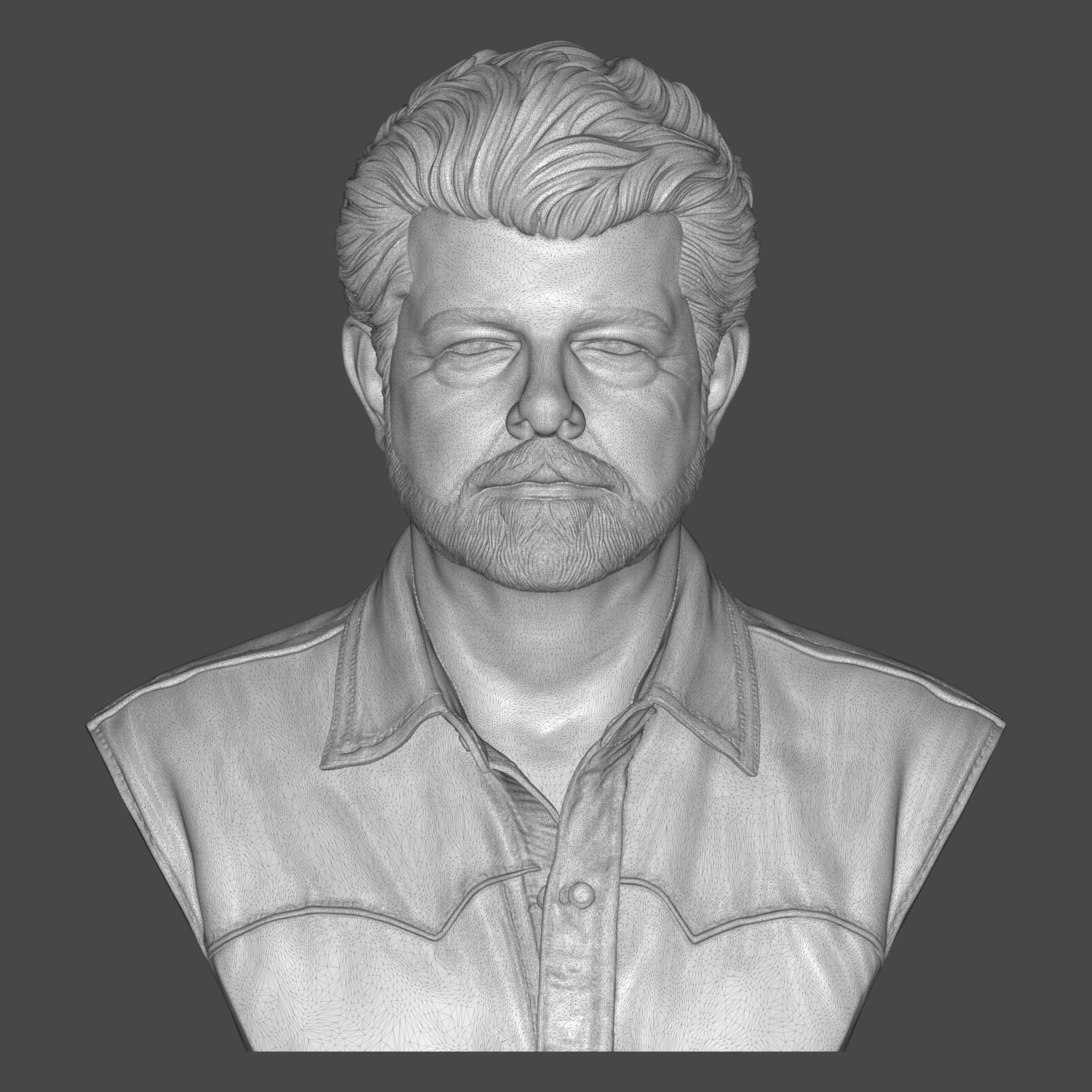George Lucas Bust 3D Printable Model 3D Model