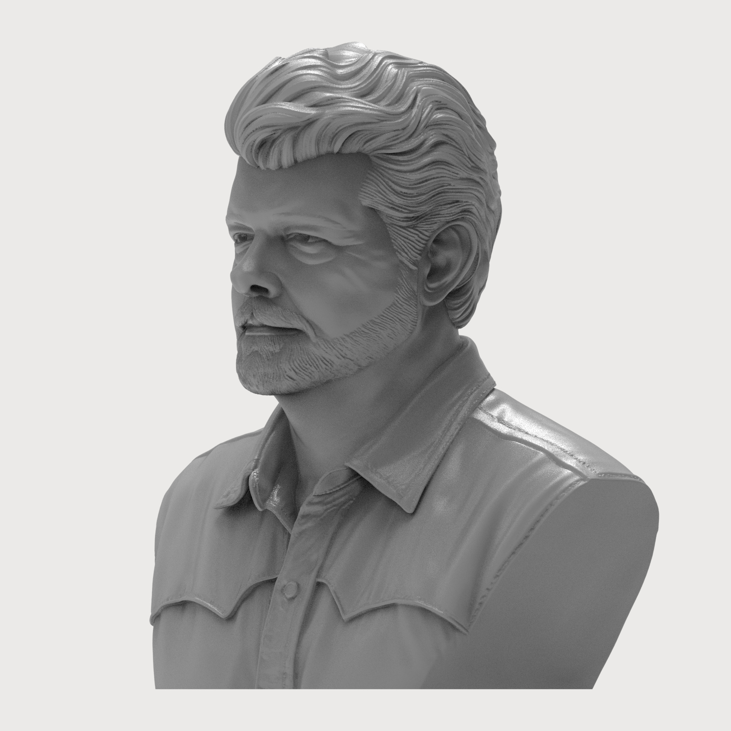 George Lucas Bust 3D Printable Model 3D Model