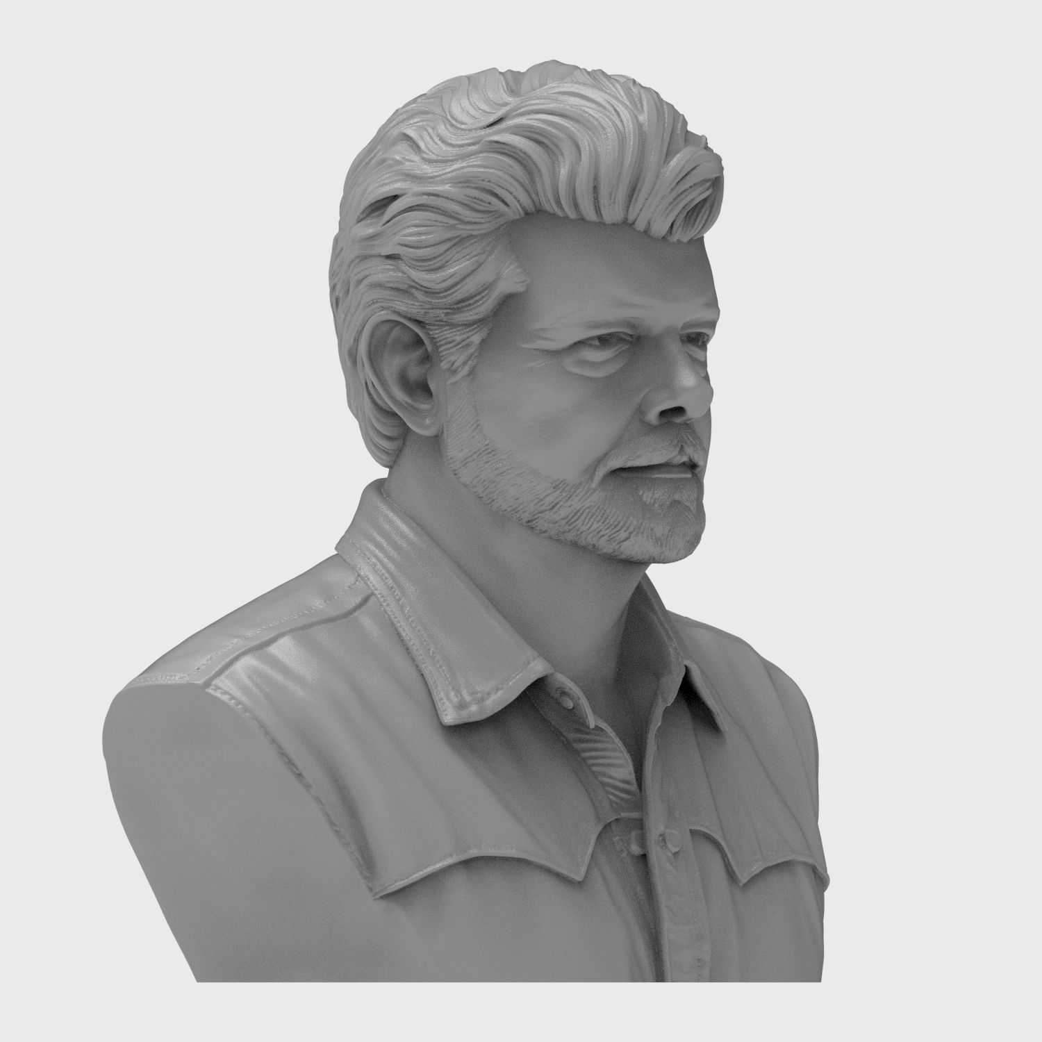 George Lucas Bust 3D Printable Model 3D Model