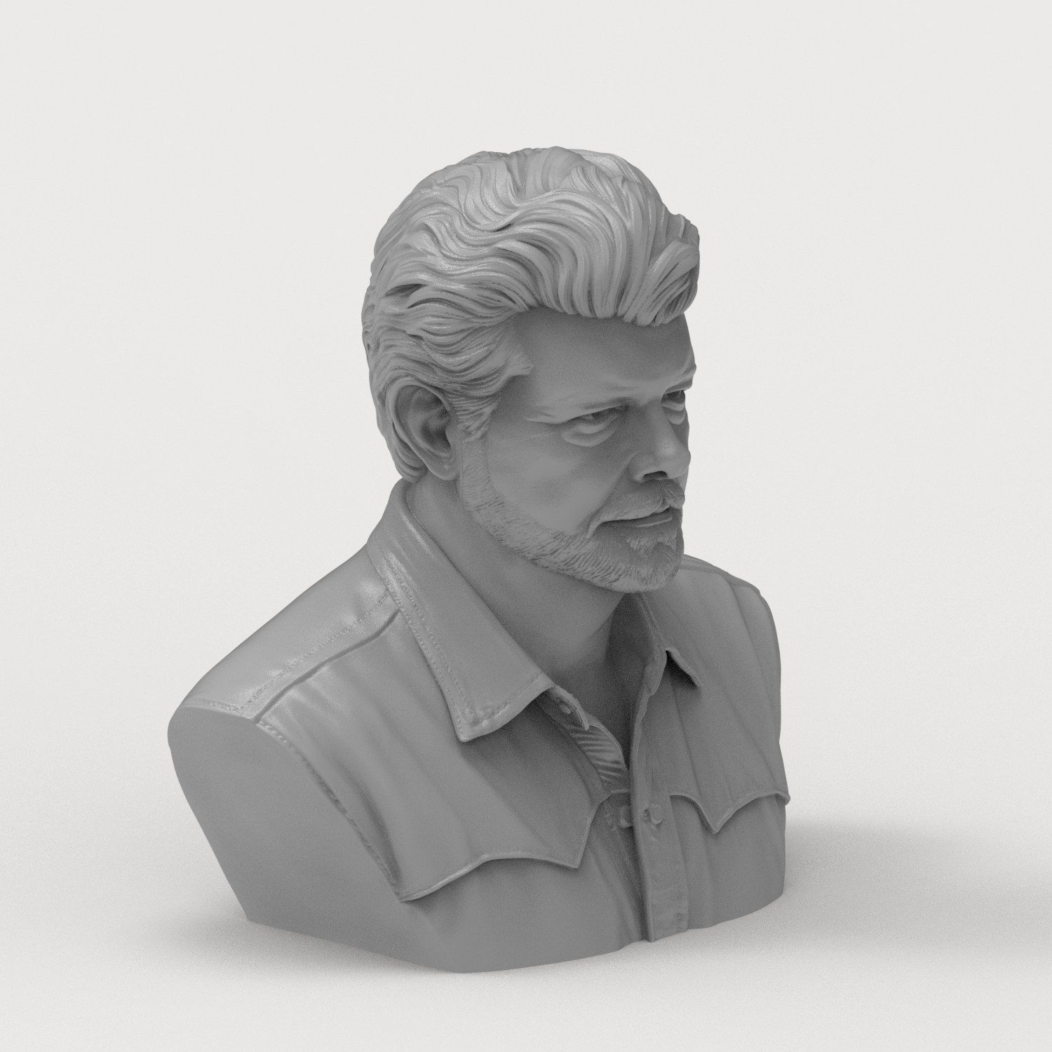 George Lucas Bust 3D Printable Model 3D Model