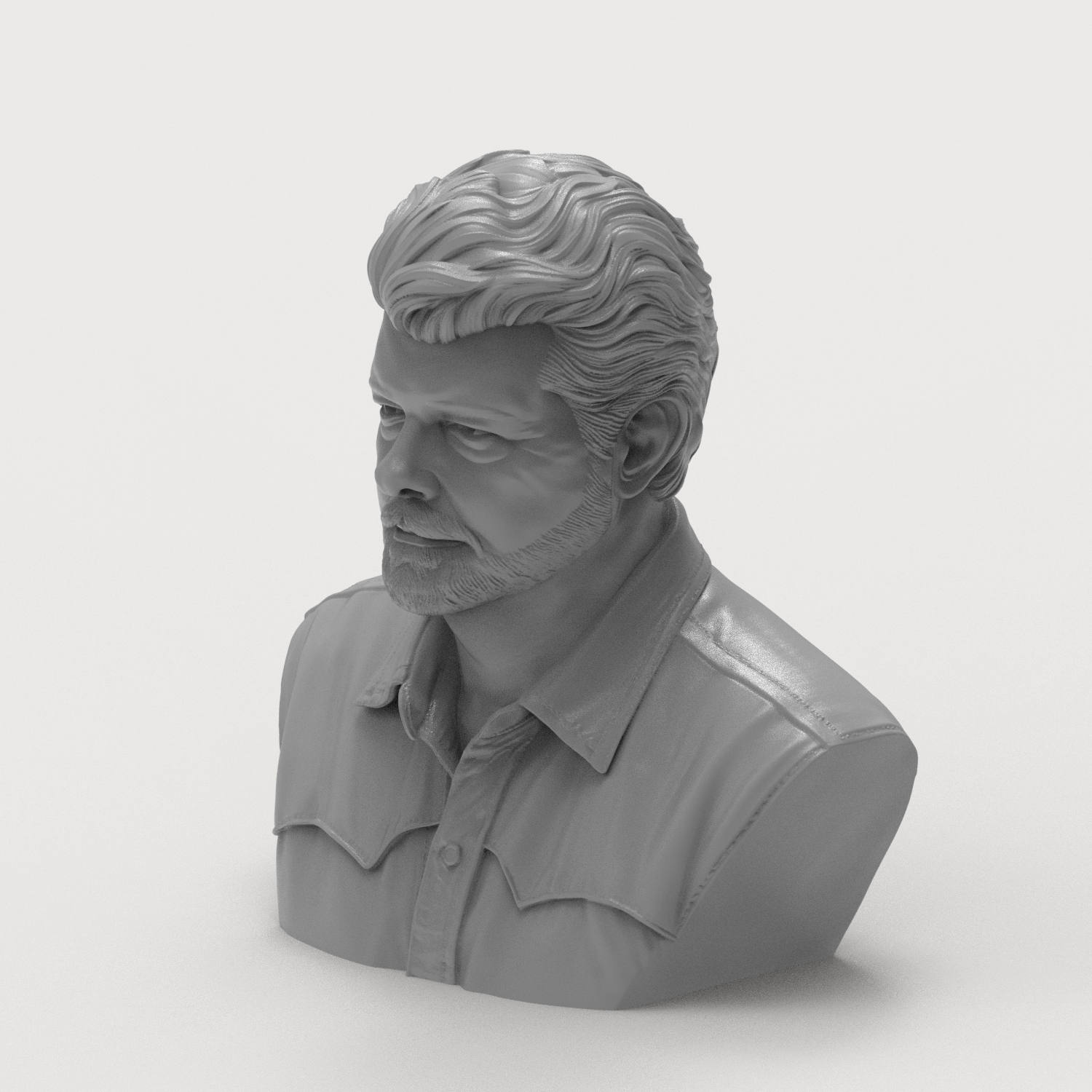 George Lucas Bust 3D Printable Model 3D Model