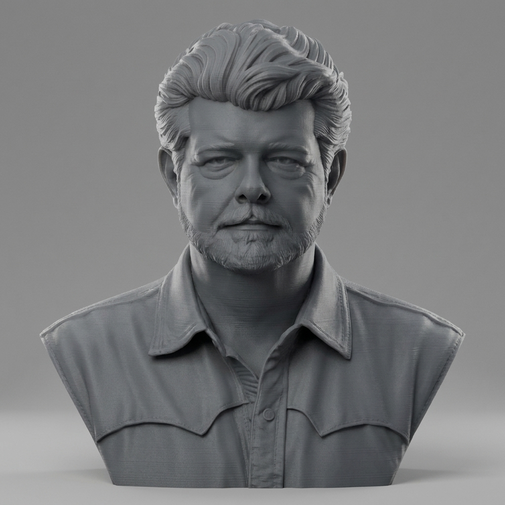 George Lucas Bust 3D Printable Model 3D Model