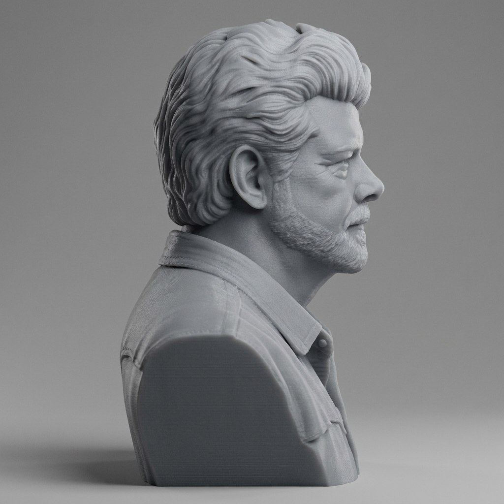 George Lucas Bust 3D Printable Model 3D Model