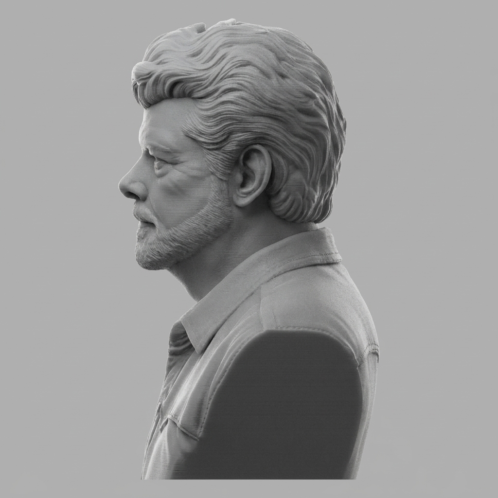 George Lucas Bust 3D Printable Model 3D Model