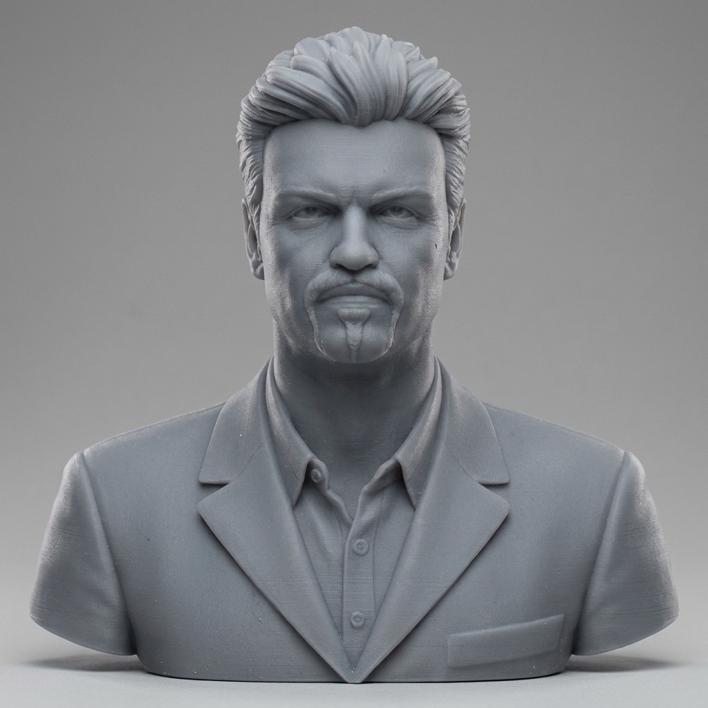 George Michael 3D Printable Bust 3D Model