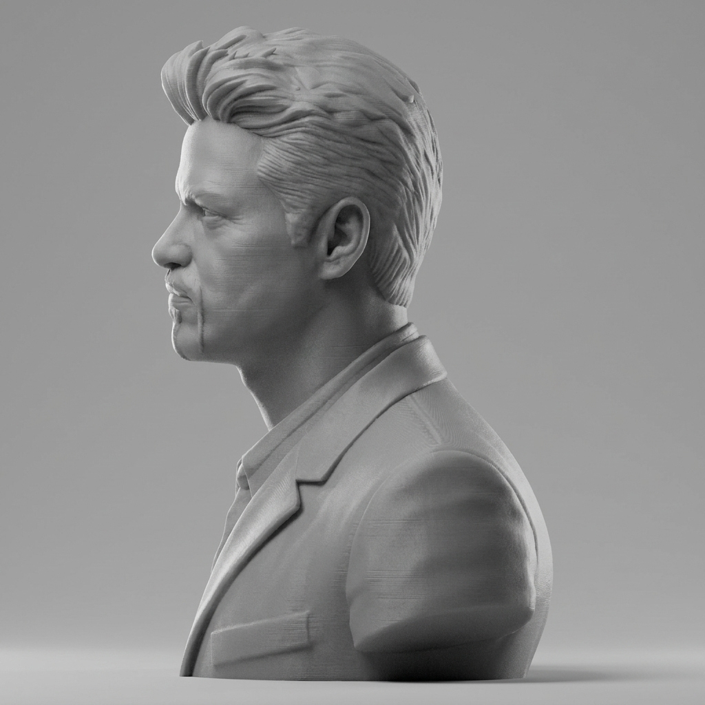 George Michael 3D Printable Bust 3D Model