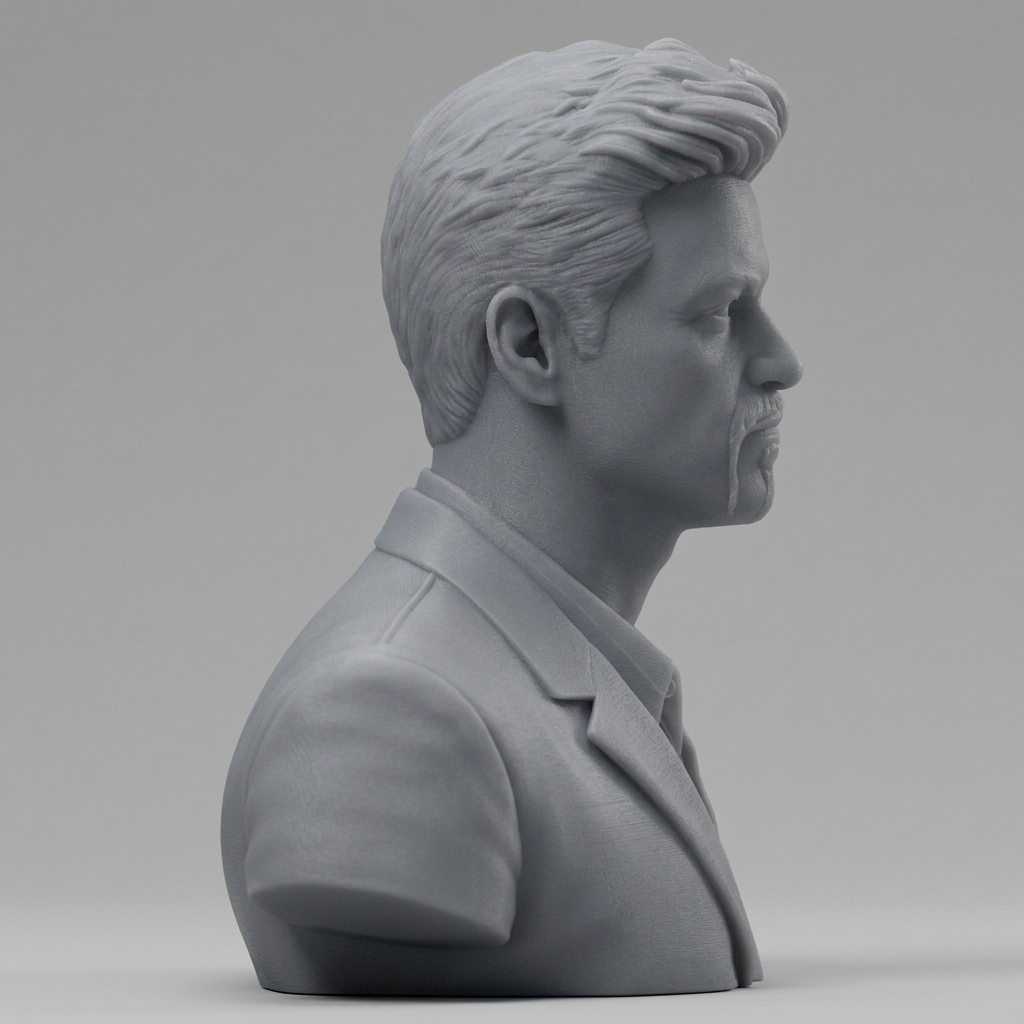 George Michael 3D Printable Bust 3D Model