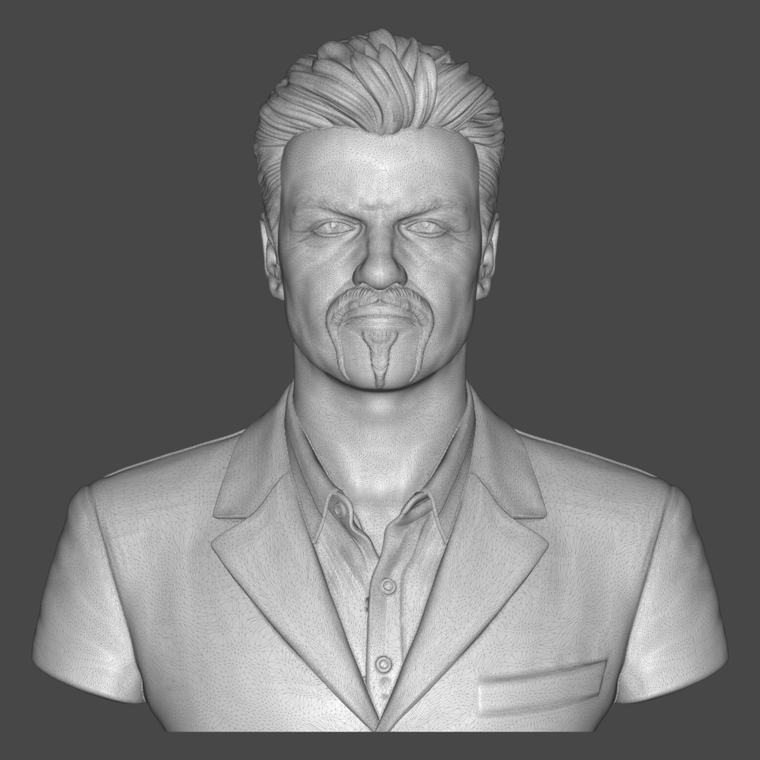George Michael 3D Printable Bust 3D Model