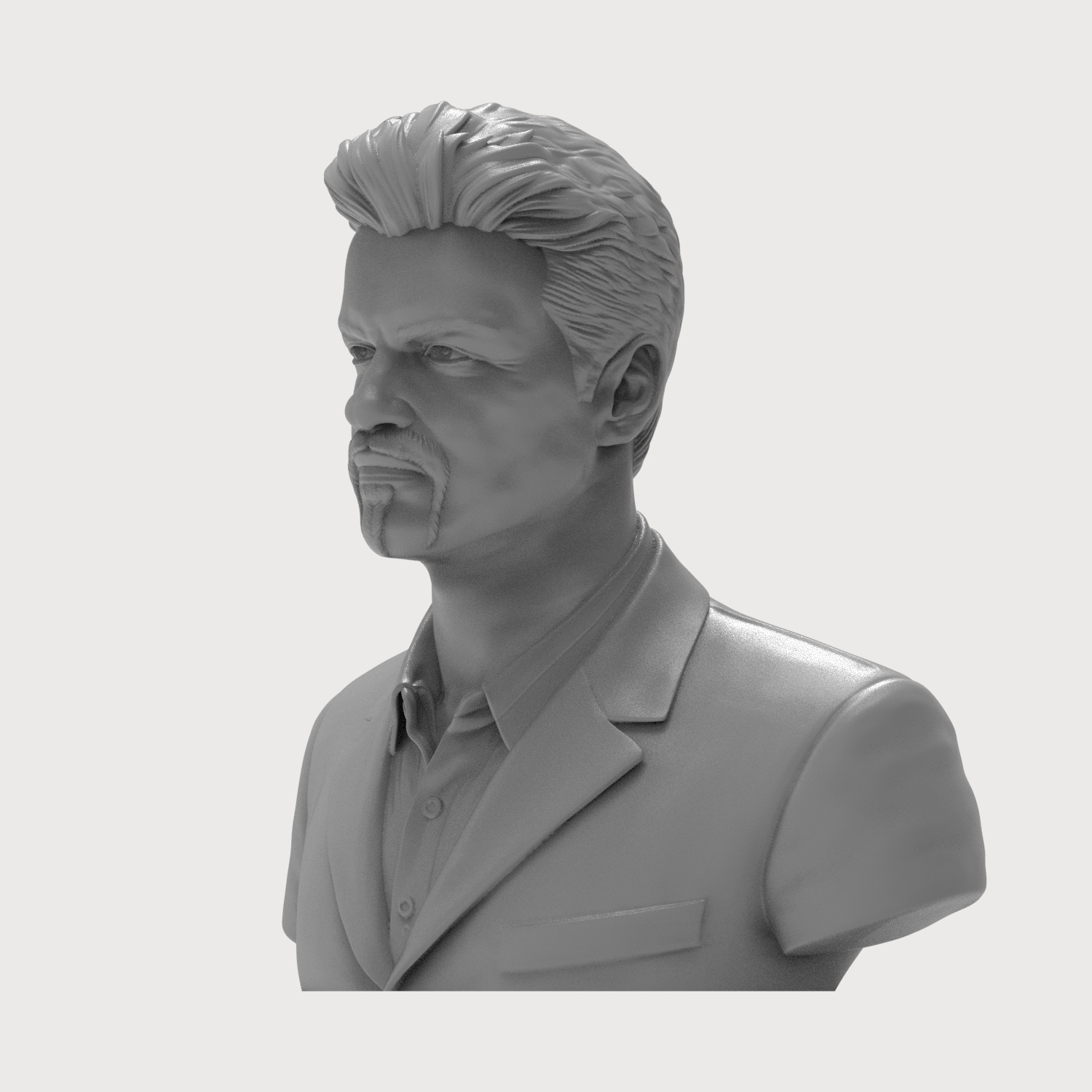 George Michael 3D Printable Bust 3D Model