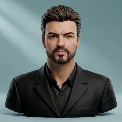 George Michael 3D Printable Bust