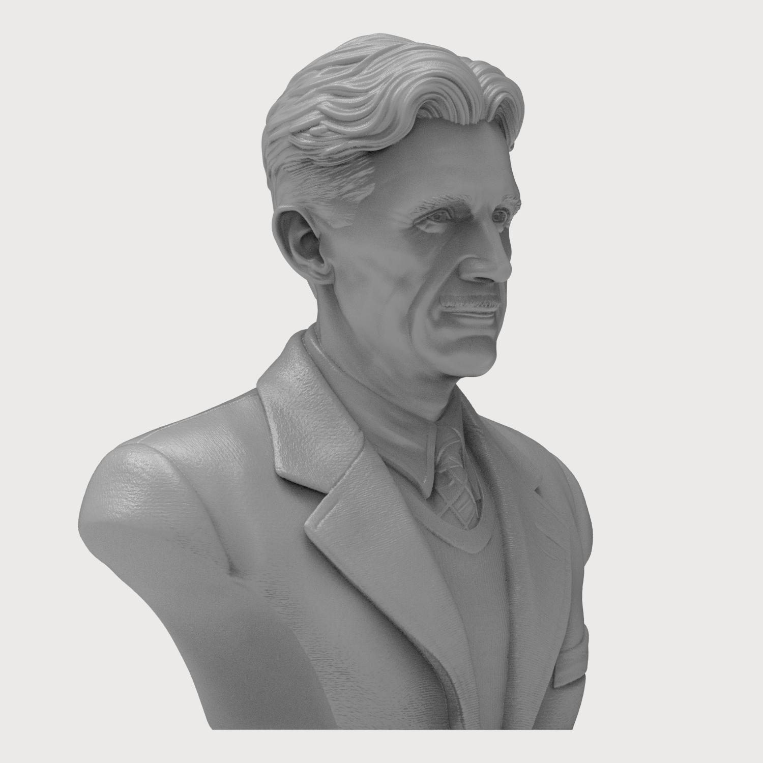 George Orwell 3D Printable Bust 3D Model