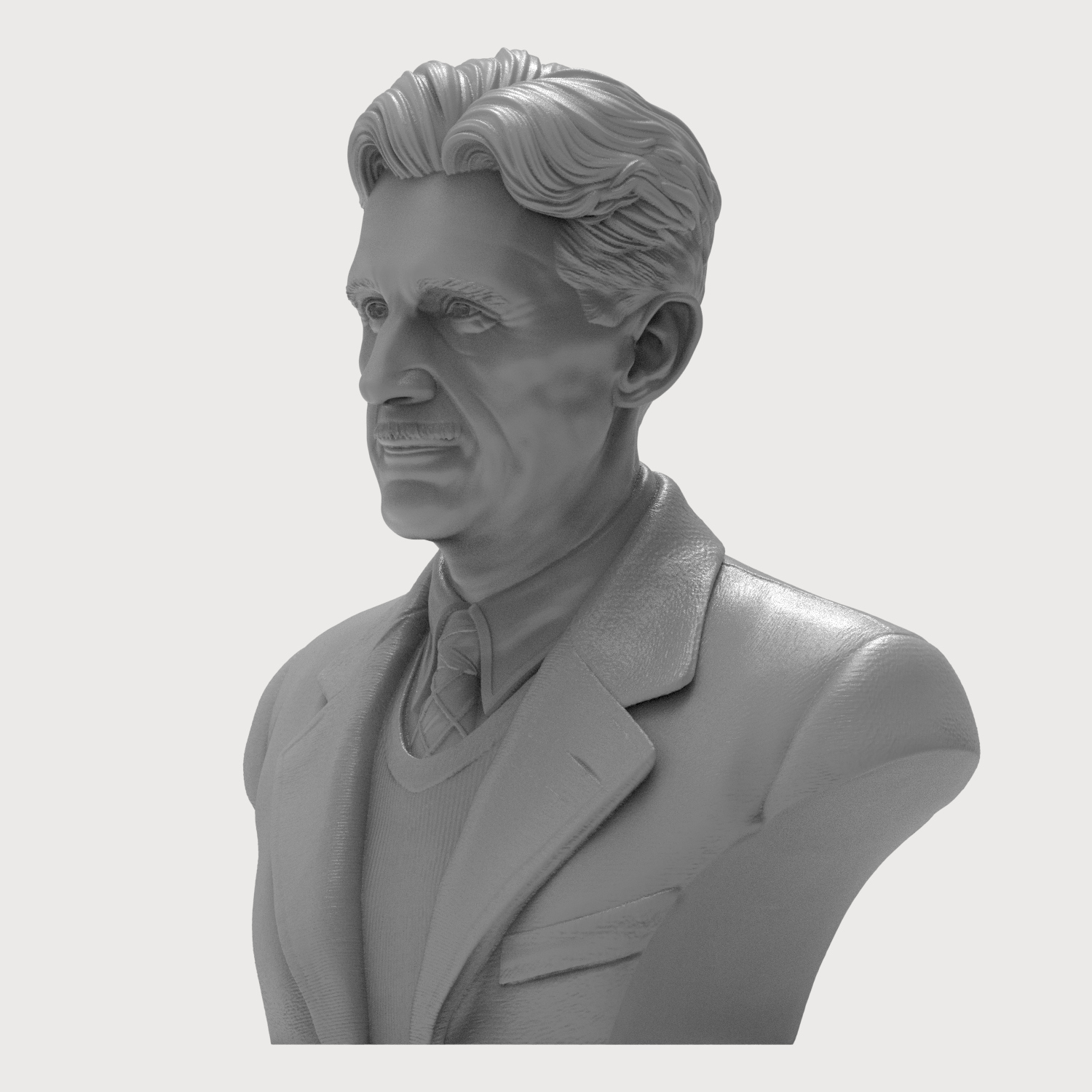 George Orwell 3D Printable Bust 3D Model