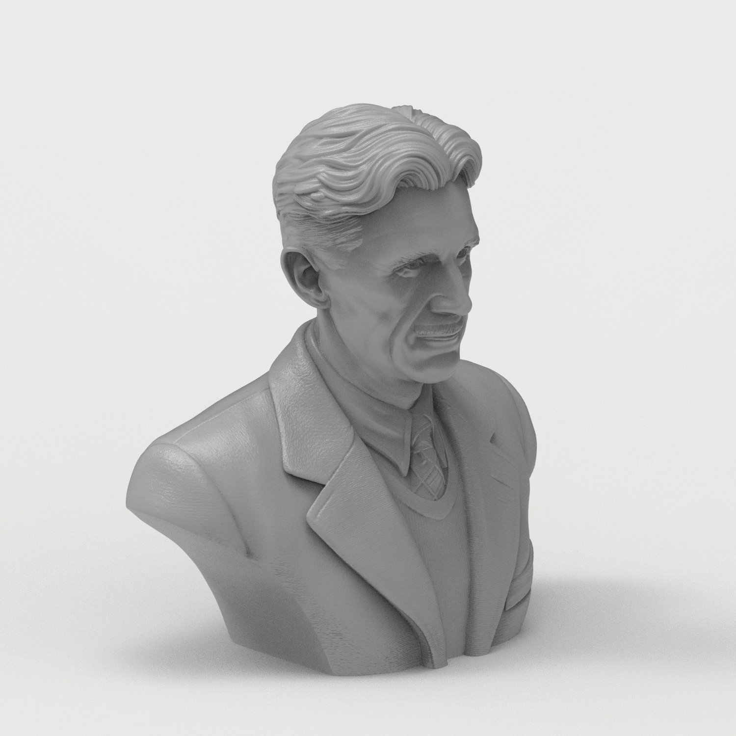 George Orwell 3D Printable Bust 3D Model