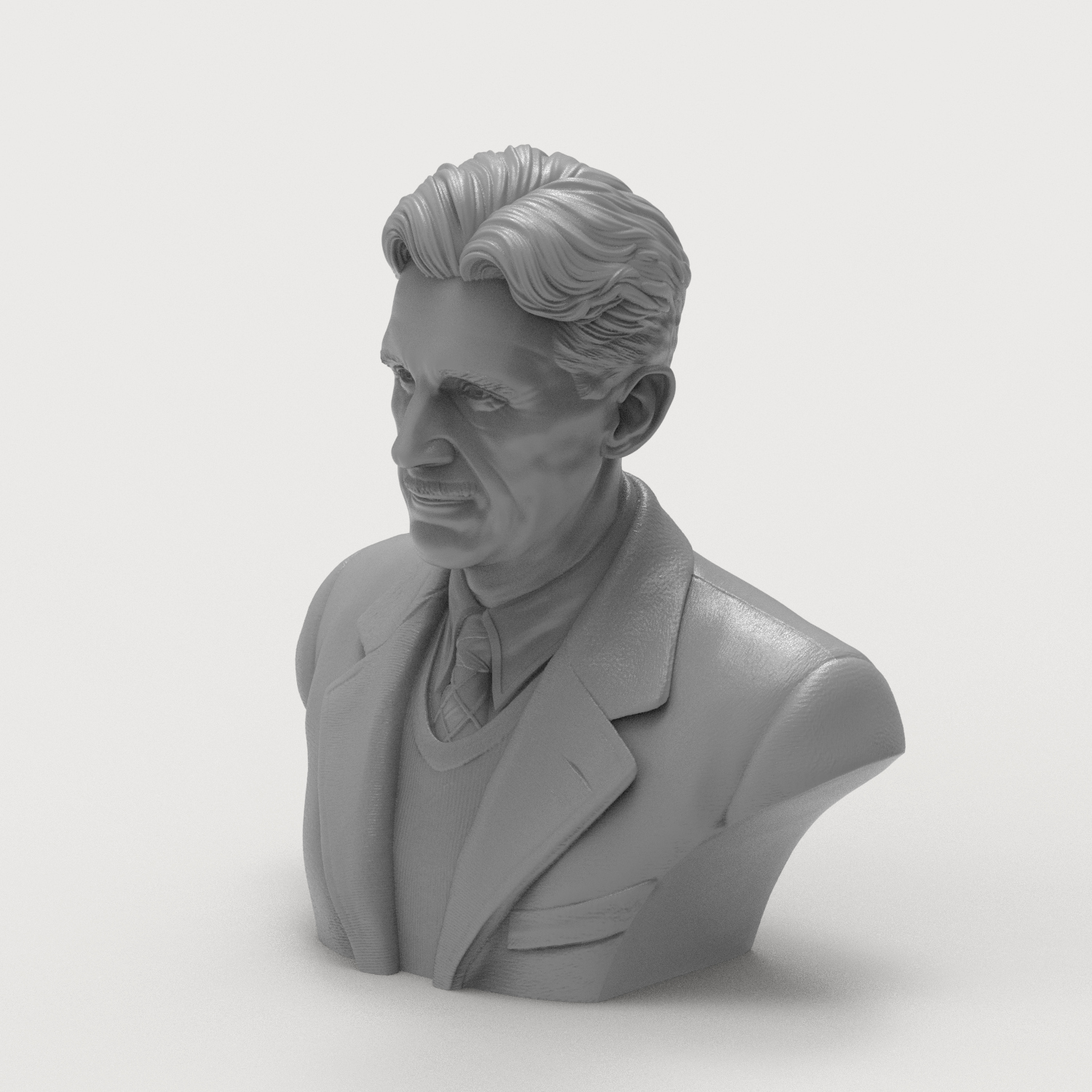 George Orwell 3D Printable Bust 3D Model