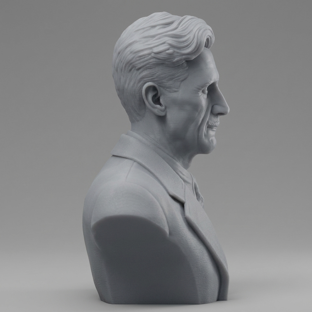 George Orwell 3D Printable Bust 3D Model