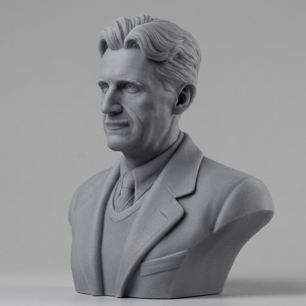 George Orwell 3D Printable Bust 3D Model