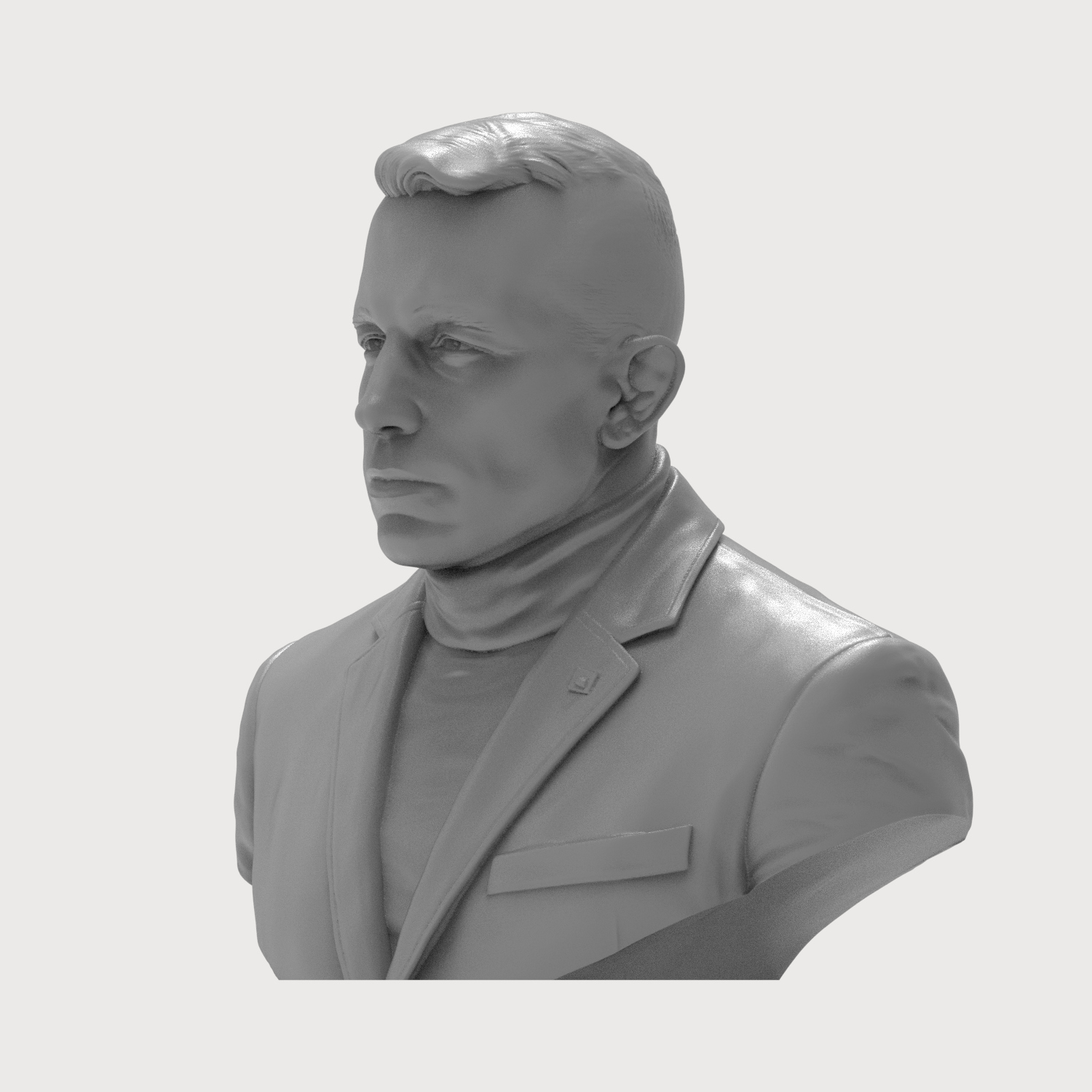 Georges St-Pierre 3D Printable Bust 3D Model