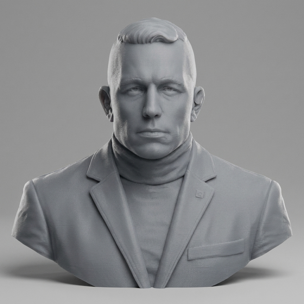 Georges St-Pierre 3D Printable Bust 3D Model