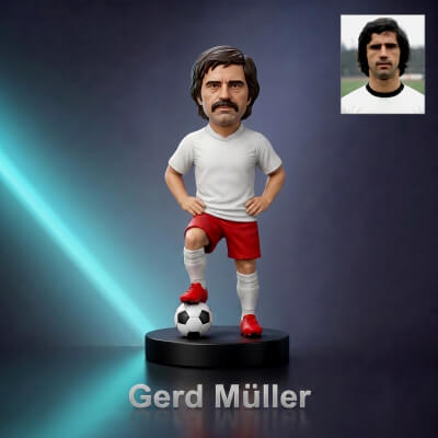 Gerd Müller Football Player Figurine 3D Print Model