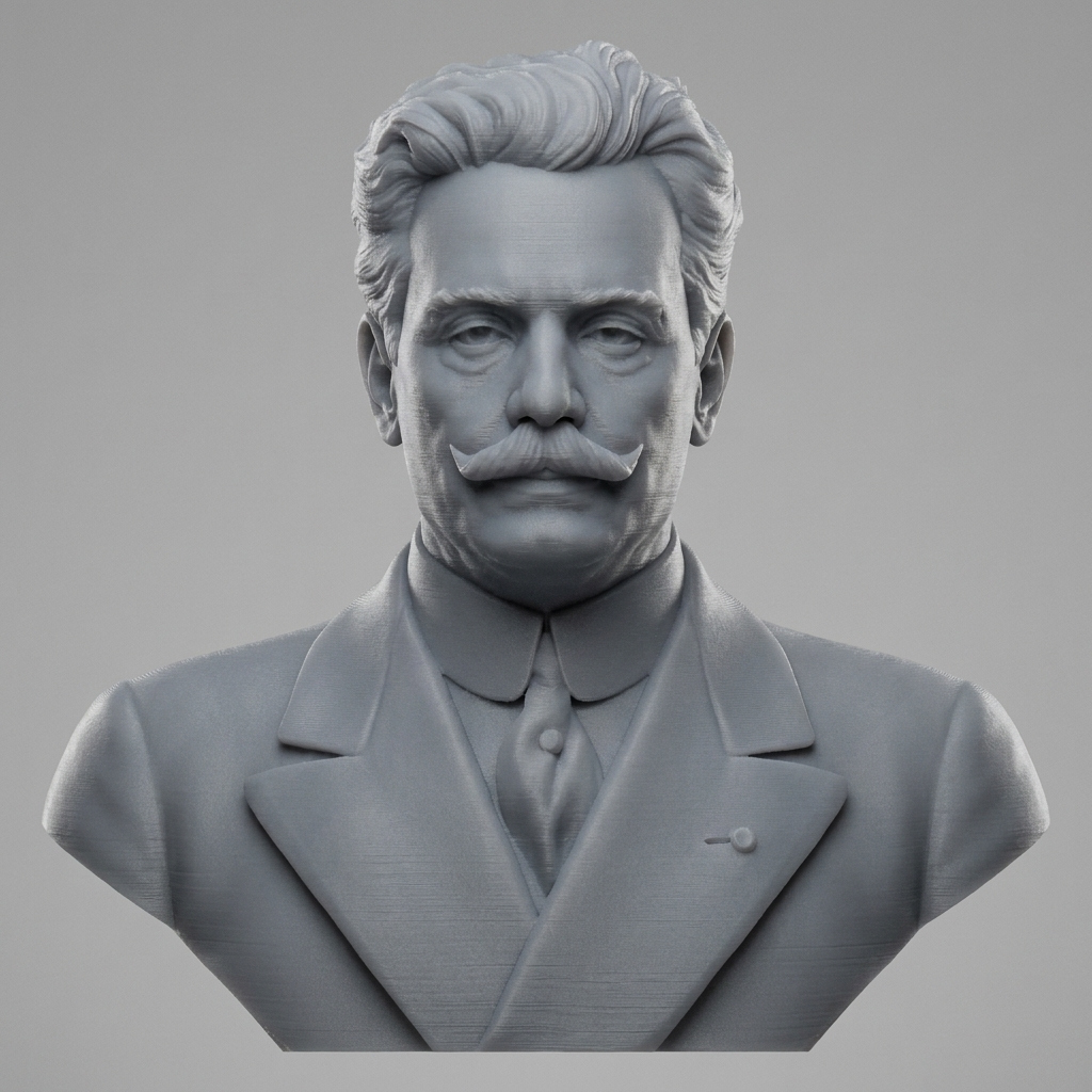 Giacomo Puccini 3D Printable Bust 3D Model
