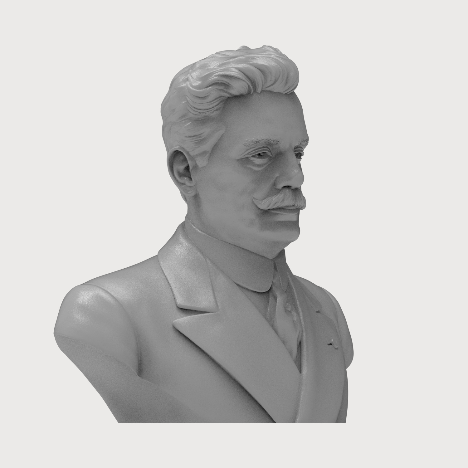 Giacomo Puccini 3D Printable Bust 3D Model