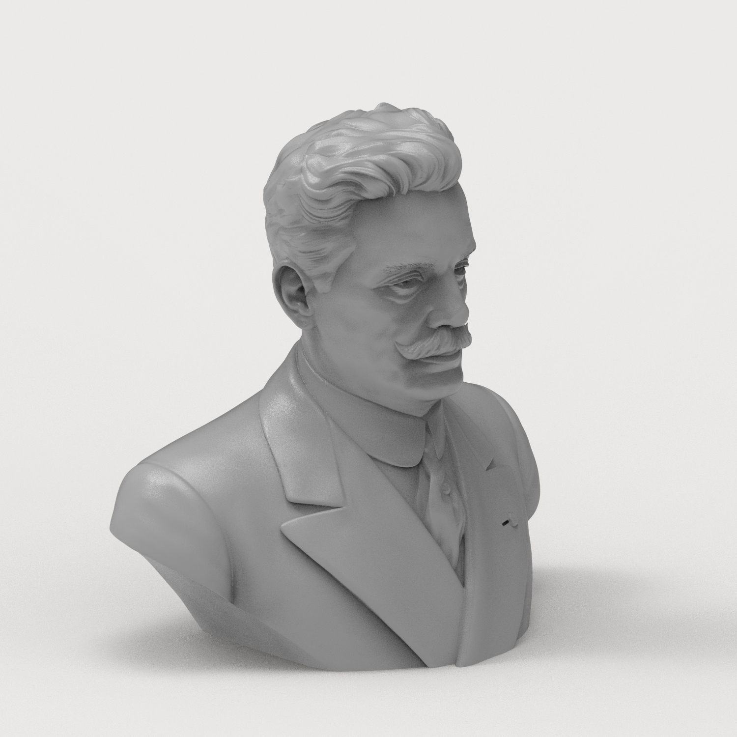 Giacomo Puccini 3D Printable Bust 3D Model