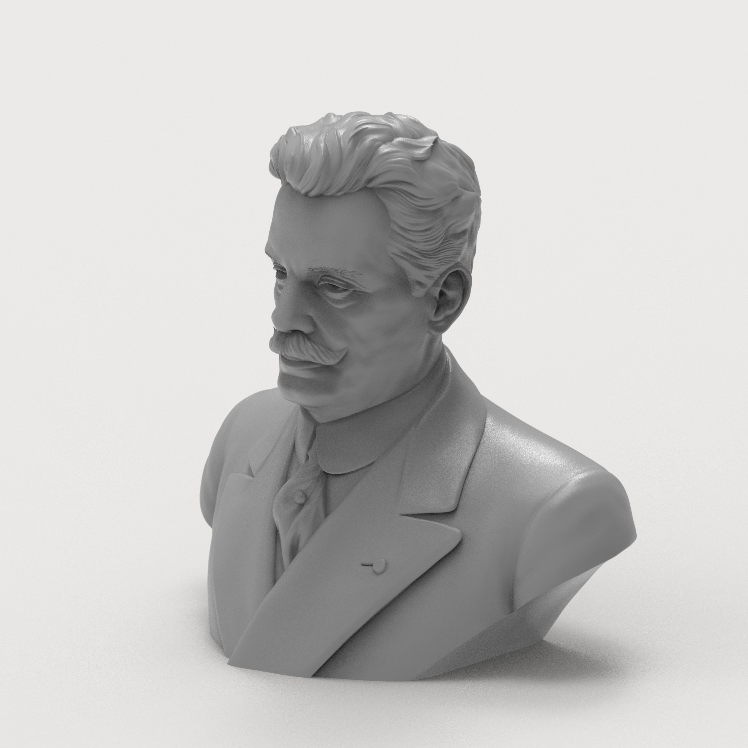 Giacomo Puccini 3D Printable Bust 3D Model