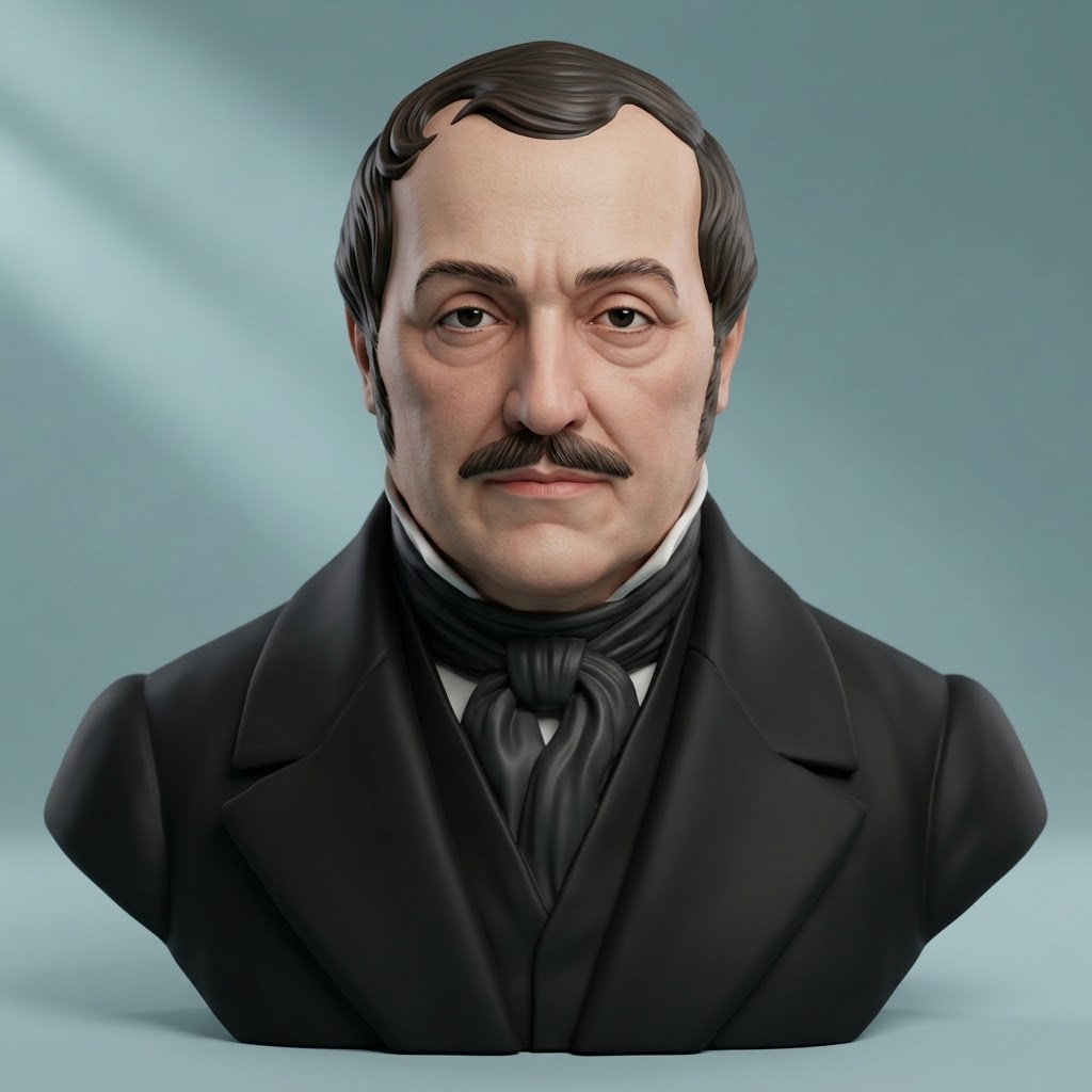 Gioachino Rossini 3D Printable Bust 3D Model