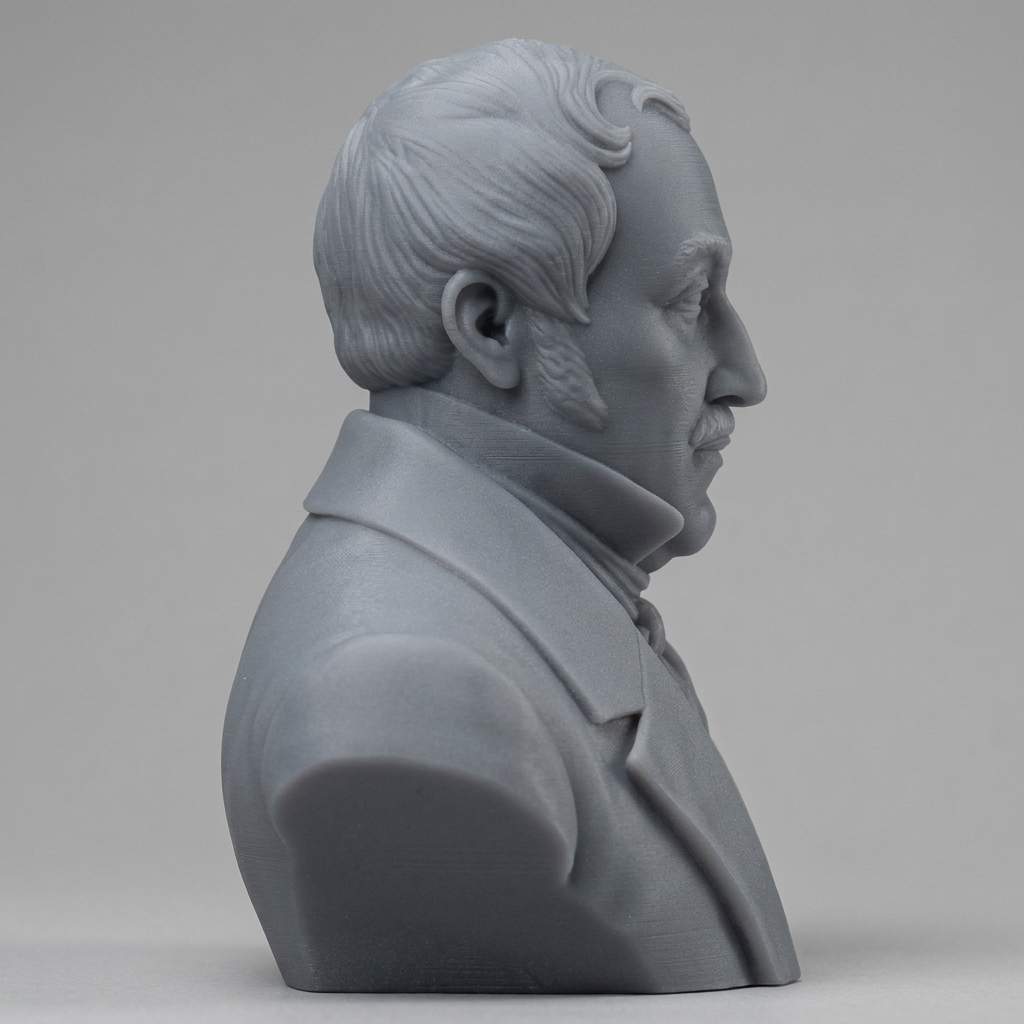 Gioachino Rossini 3D Printable Bust 3D Model