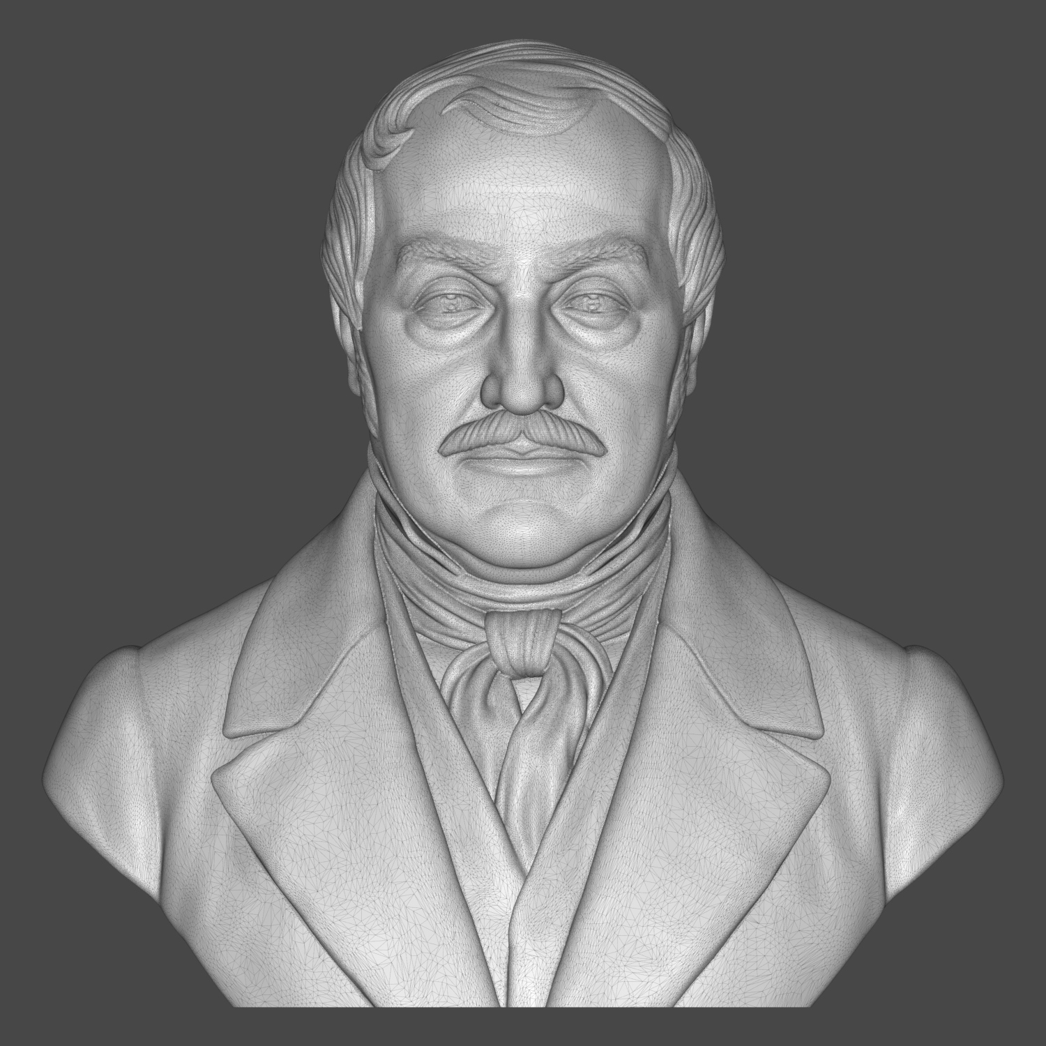 Gioachino Rossini 3D Printable Bust 3D Model