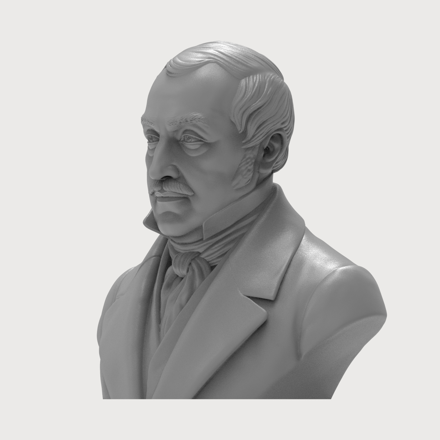 Gioachino Rossini 3D Printable Bust 3D Model