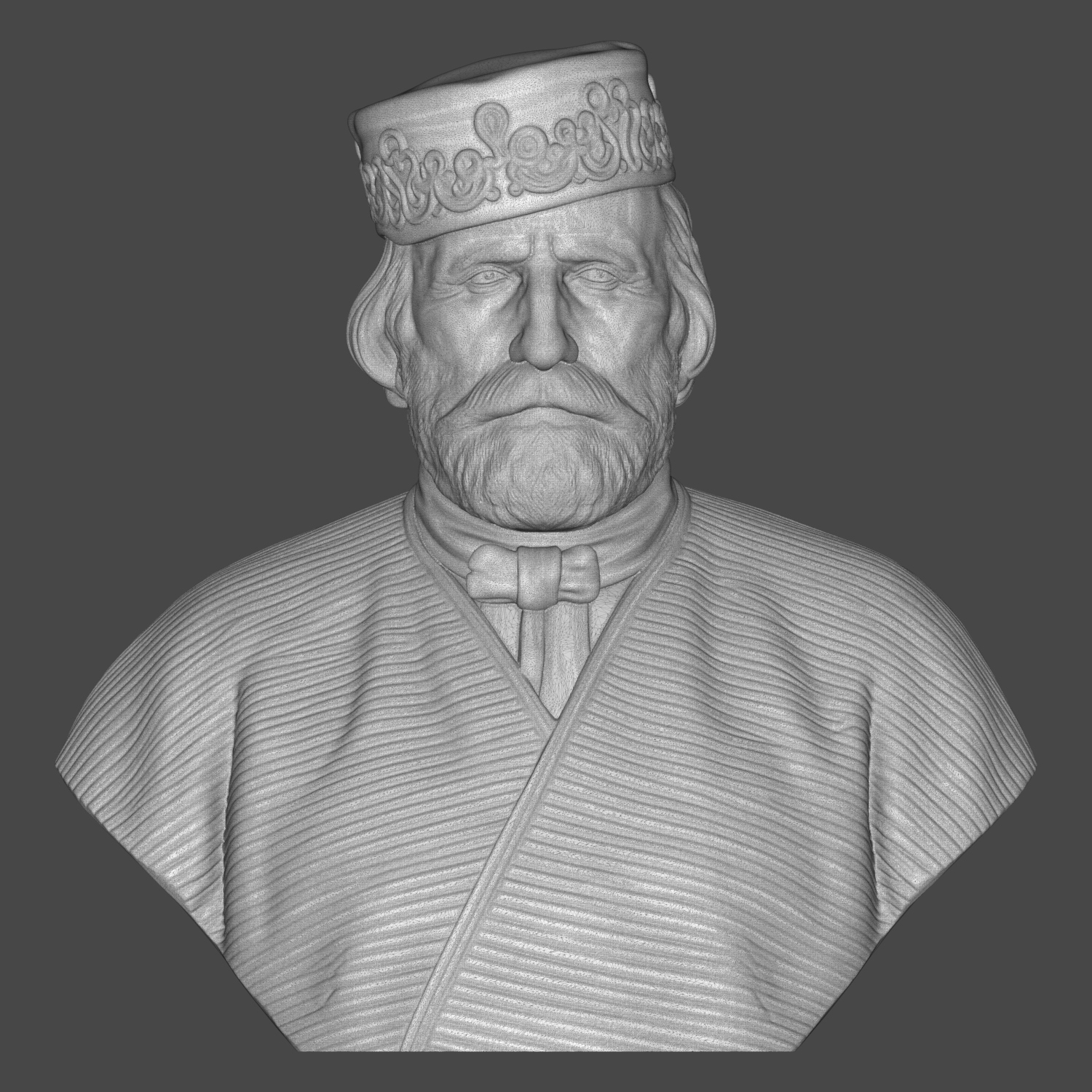 Giuseppe Garibaldi 3D Printable Bust 3D Model