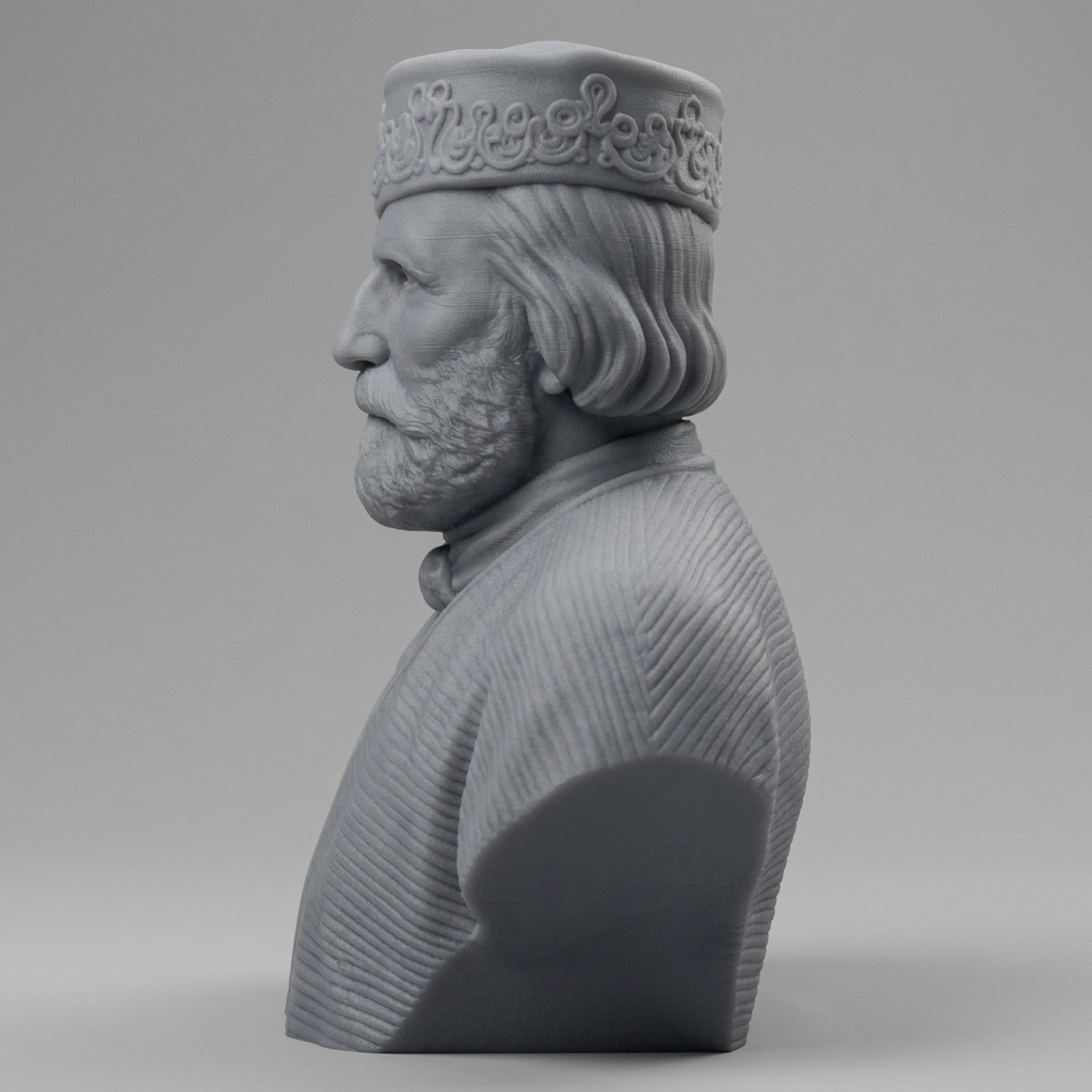 Giuseppe Garibaldi 3D Printable Bust 3D Model