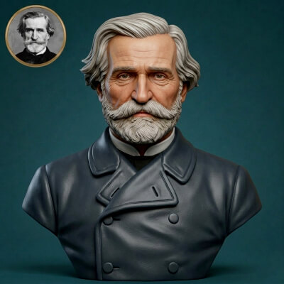 Giuseppe Verdi 3D Printable Bust