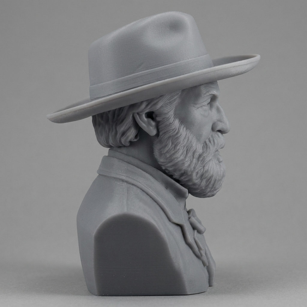 Giuseppe Verdi Italian Composer Portrait Bust 3D Model