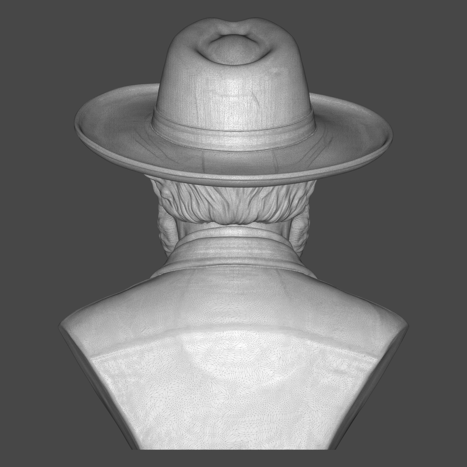 Giuseppe Verdi Italian Composer Portrait Bust 3D Model