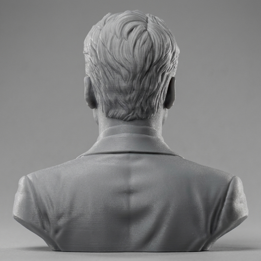 Glen Powell Actor Portrait Bust 3D Model