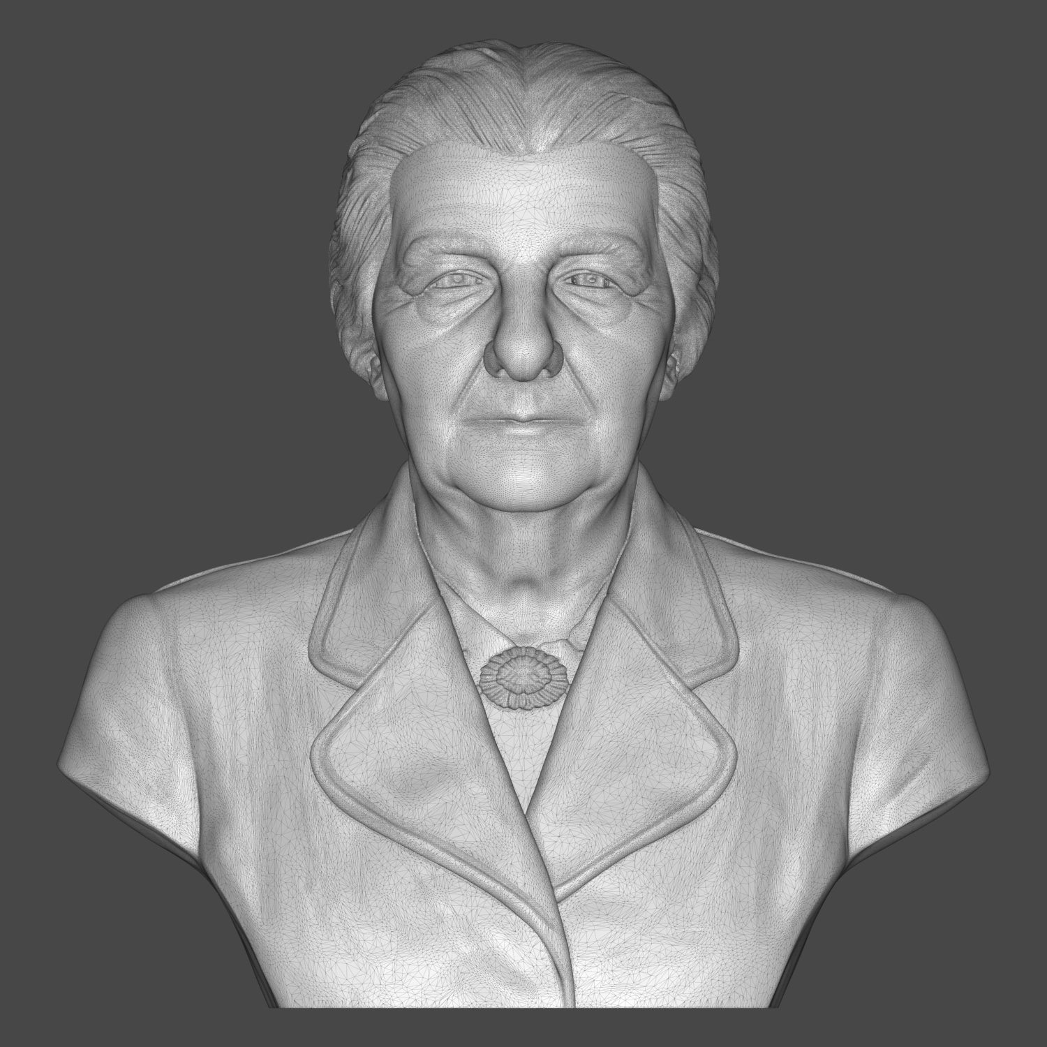 Golda Meir 3D Printable Bust 3D Model