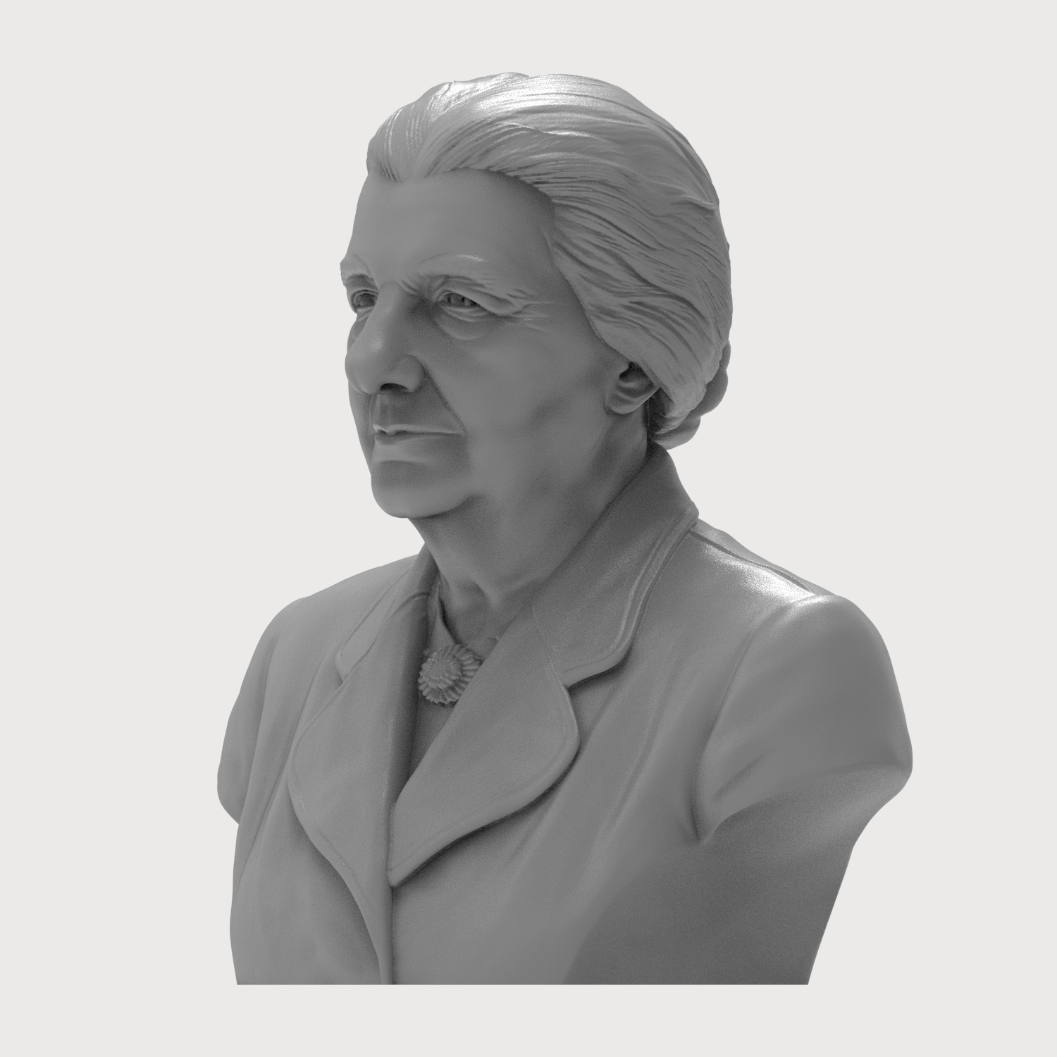 Golda Meir 3D Printable Bust 3D Model