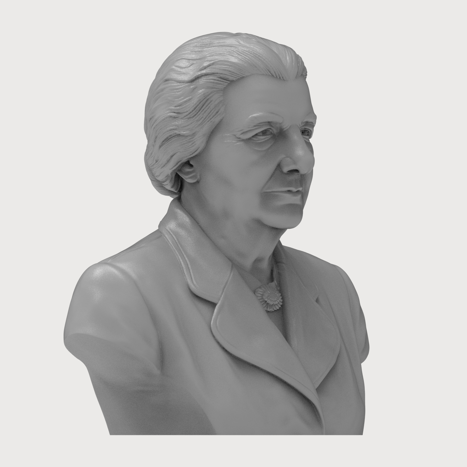 Golda Meir 3D Printable Bust 3D Model