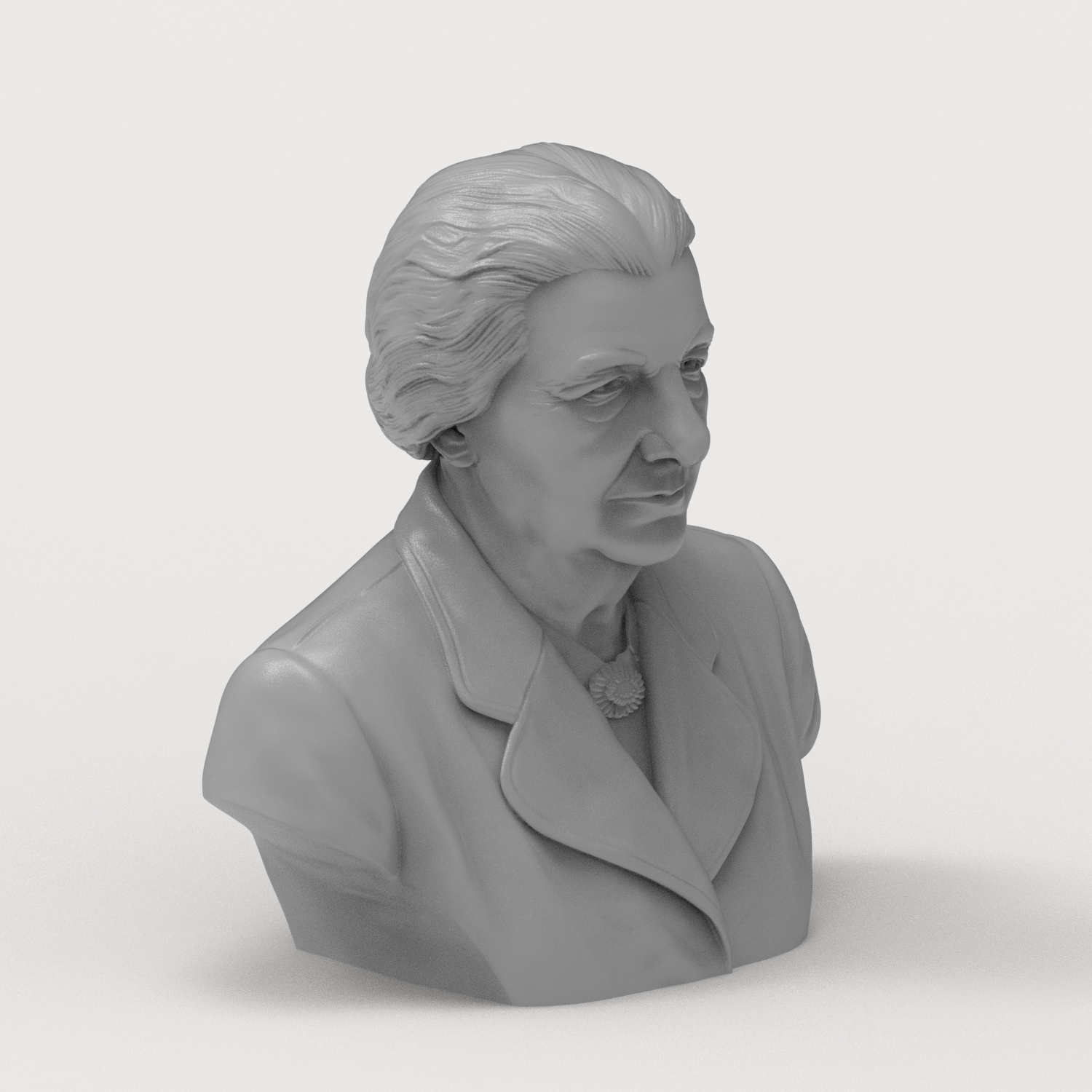 Golda Meir 3D Printable Bust 3D Model