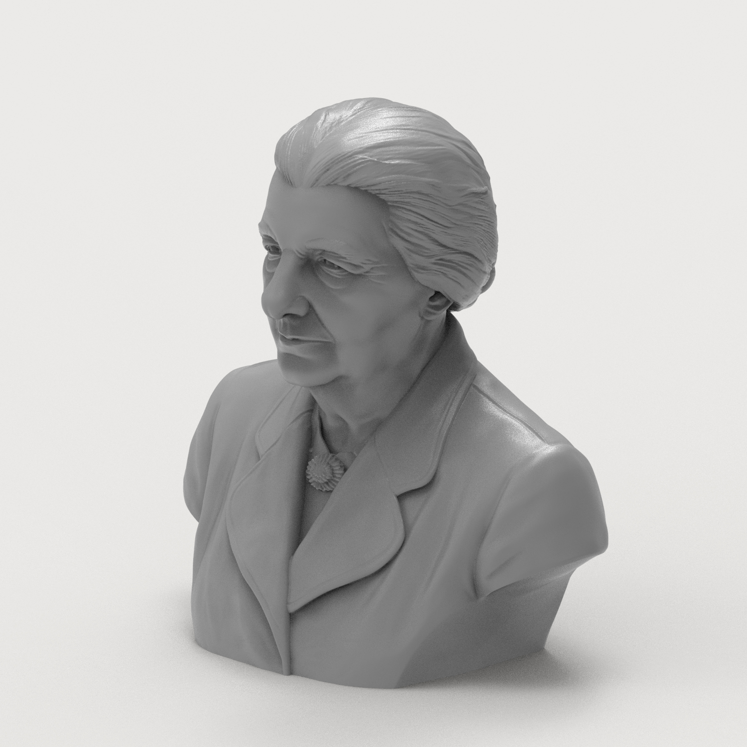 Golda Meir 3D Printable Bust 3D Model