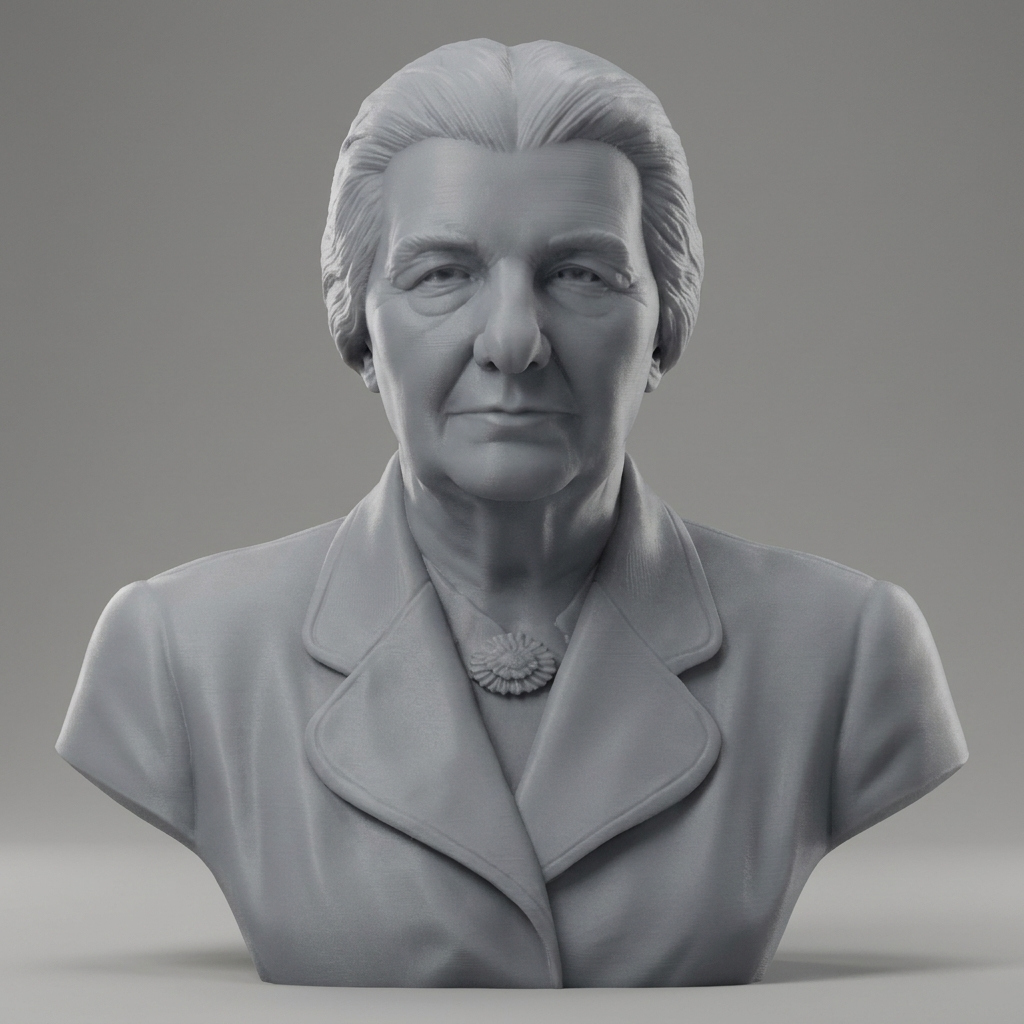 Golda Meir 3D Printable Bust 3D Model