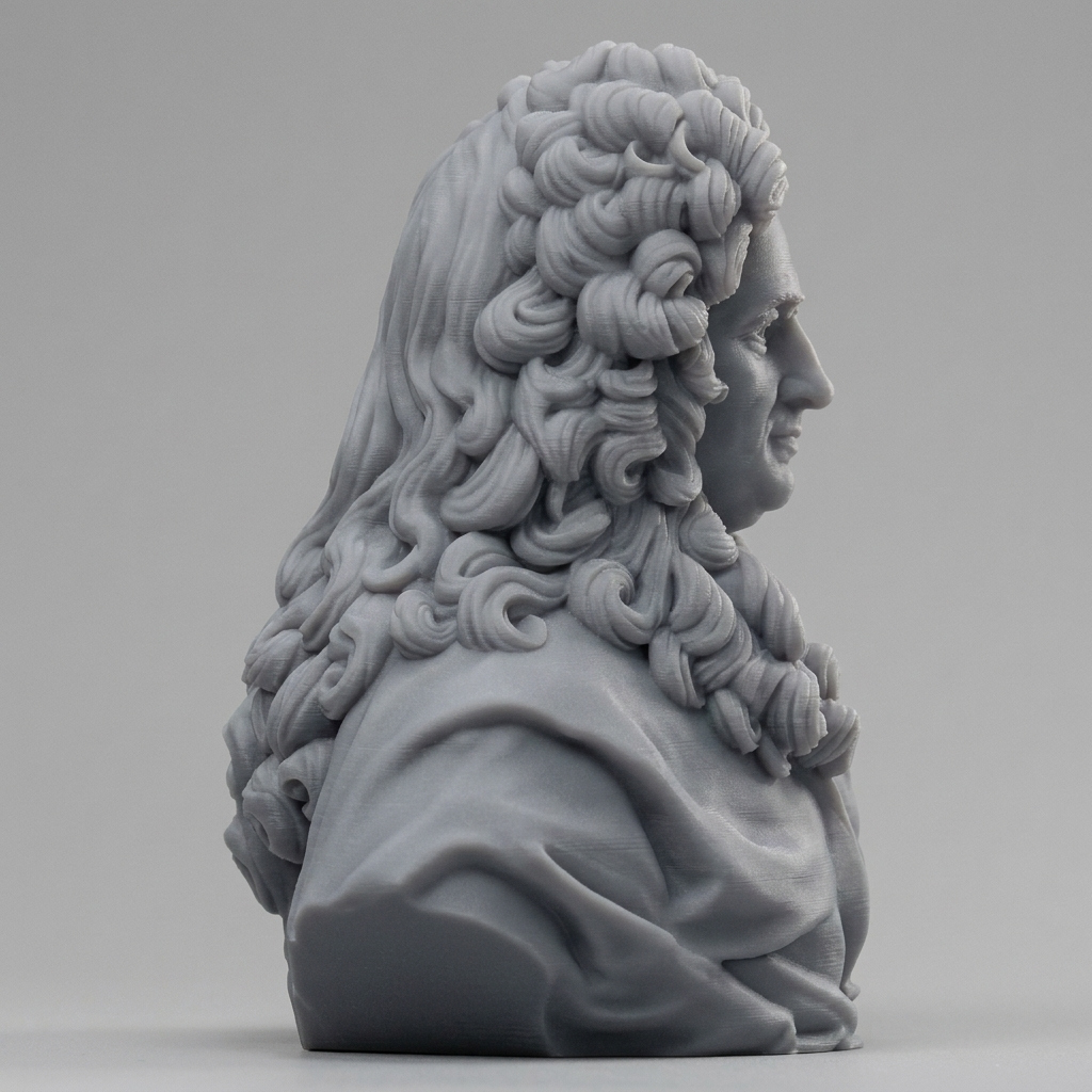 Gottfried Wilhelm Leibniz Bust 3d Printable 3D Model