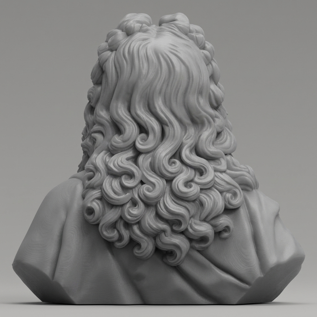 Gottfried Wilhelm Leibniz Bust 3d Printable 3D Model