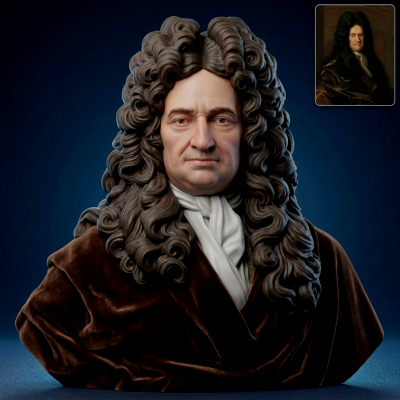 Gottfried Wilhelm Leibniz Bust 3d Printable