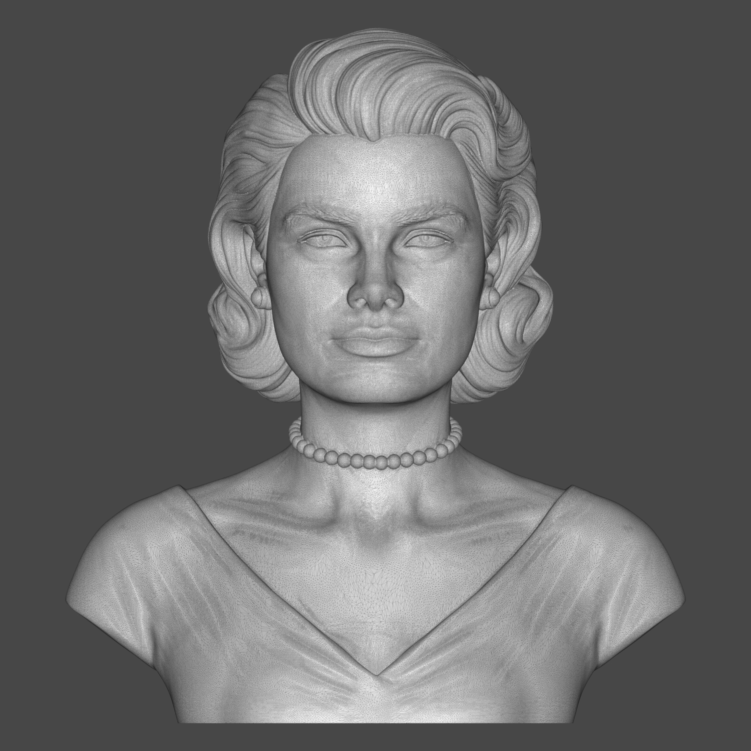 Grace Kelly Bust 3D Printable 3D Model