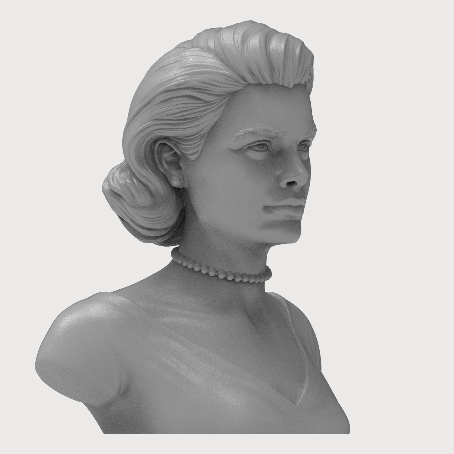 Grace Kelly Bust 3D Printable 3D Model