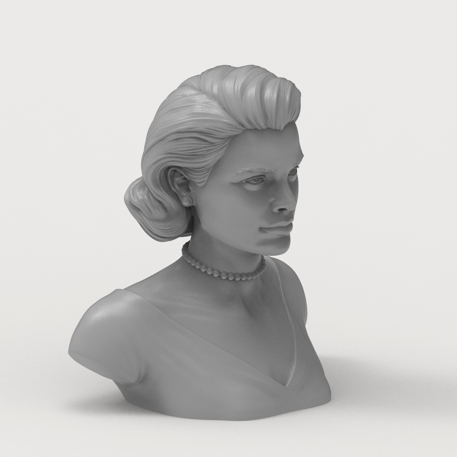 Grace Kelly Bust 3D Printable 3D Model