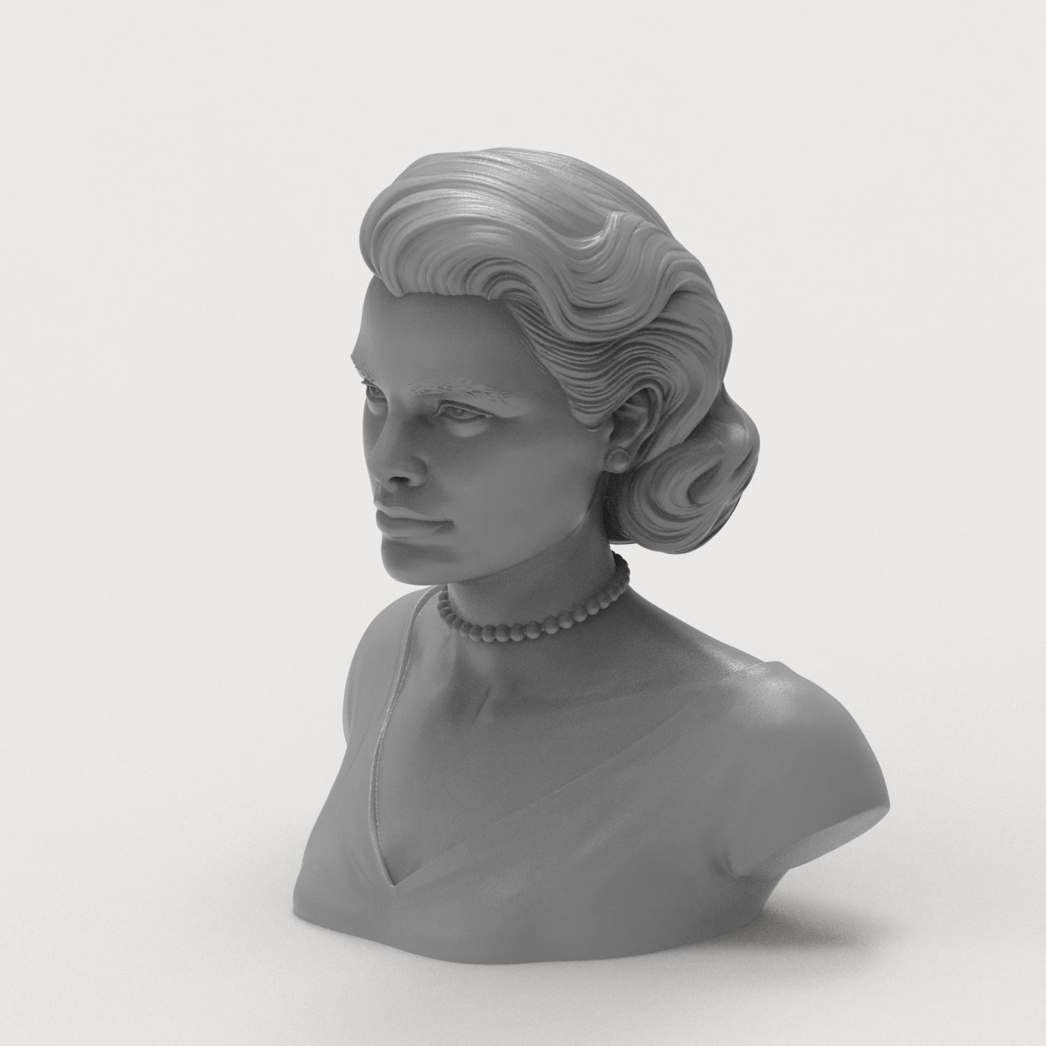 Grace Kelly Bust 3D Printable 3D Model